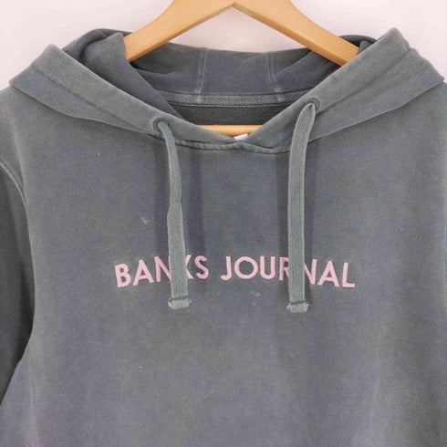 バンクスジャーナル BANKS JOURNAL ロゴ刺繍 プルオーバーパーカー メンズ JPN:M