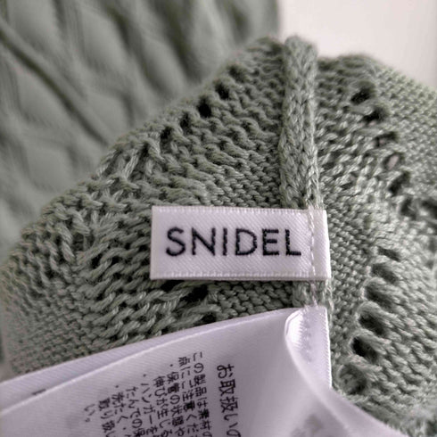 スナイデル snidel クロシェパフスリニットワンピ レディース ONE SIZE