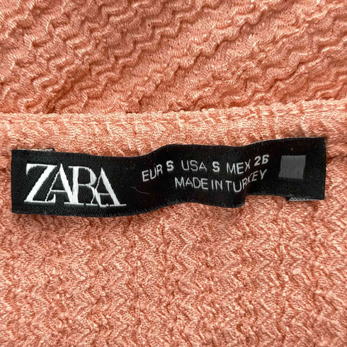 ザラ ZARA シアサッカー シワ加工 マーメード キャミワンピース レディース import:S