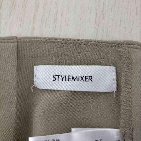 スタイルミキサー STYLEMIXER シースルーレイヤードパンツ レディース JPN:S