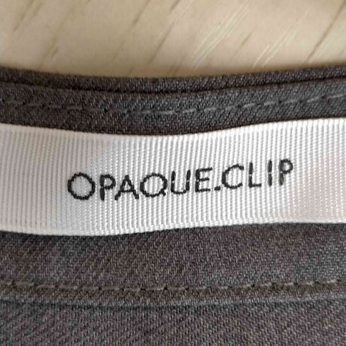 オペークドットクリップ OPAQUE.CLIP 裾切り替えフレア シャツワンピース レディース JPN:38