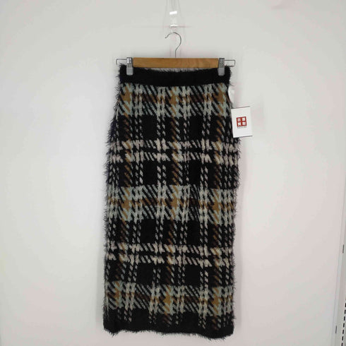 アズールバイマウジー AZUL by moussy 20AW BIG CHECK SHAGGY BUTTON SKIRT レディース JPN:M