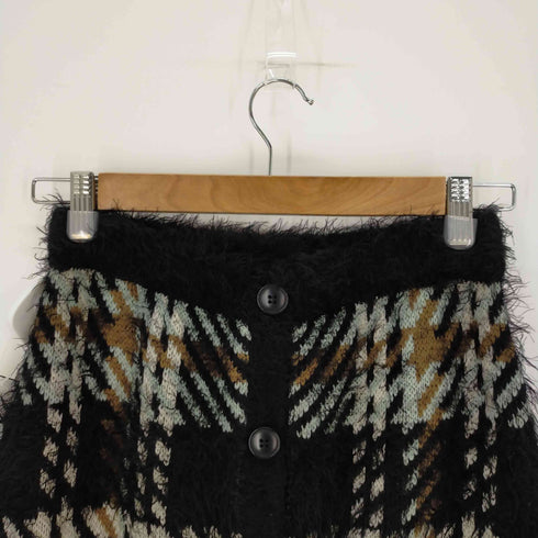 アズールバイマウジー AZUL by moussy 20AW BIG CHECK SHAGGY BUTTON SKIRT レディース JPN:M