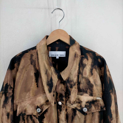 MIKAGE SHIN 24SS Hand Effected Denim Jacket メンズ JPN:1