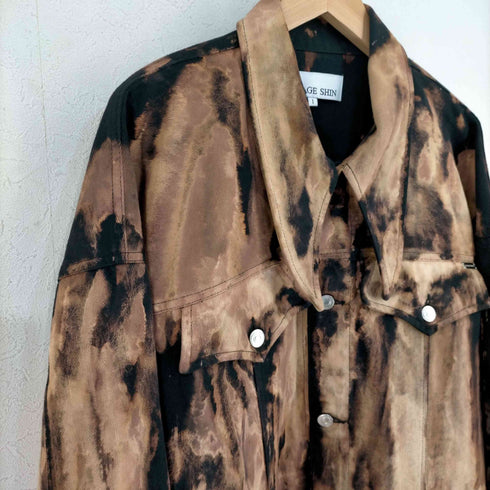 MIKAGE SHIN 24SS Hand Effected Denim Jacket メンズ JPN:1
