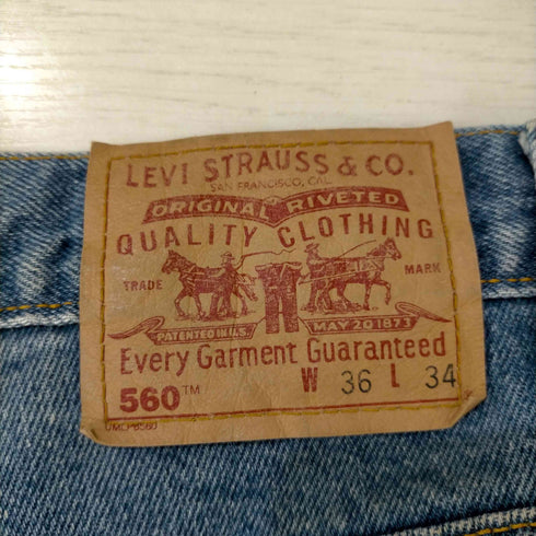 リーバイス Levis 90s 99年03月製 560 ワイドテーパードデニム ボタン裏217 メンズ W36 L34