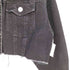 ザラ ZARA クロップド丈 ブラックデニムジャケット レディース import:M