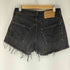 リーバイス Levis 90S 97製造 MADE IN USA 501 先染め ブラックデニムショーツ レディース 29/30