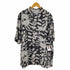 キャンダ CANDA ハンドプリント シルク オープンカラーシャツ メンズ import:XL