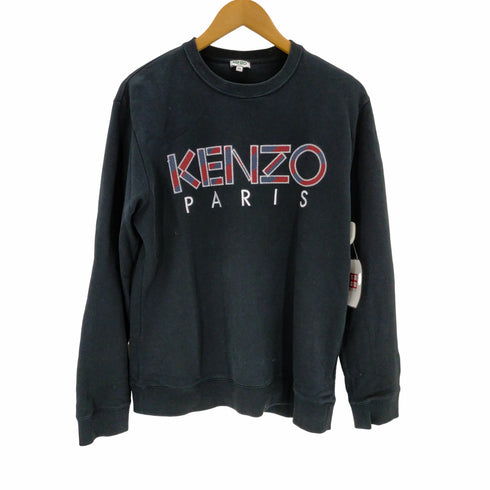 ケンゾー KENZO フロントロゴ刺繍 クルーネックスウェット メンズ JPN:M