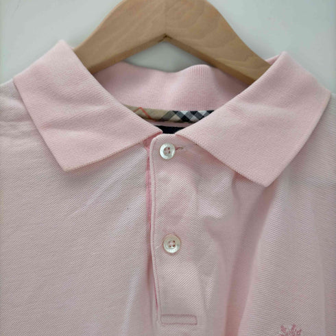 バーバリーゴルフ BURBERRY GOLF 胸元刺繍 鹿の子ポロシャツ メンズ import:S