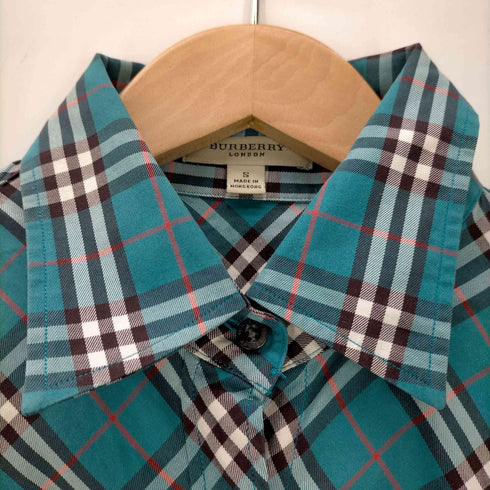 バーバリーロンドン BURBERRY LONDON ノバチェック 7分袖 シャツ レディース import:S