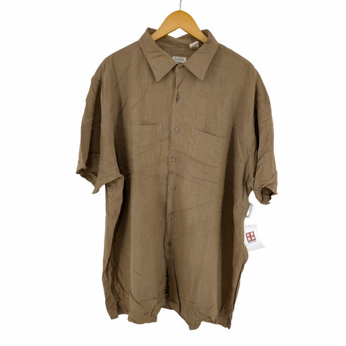 ヴァンヒューゼン VAN HEUSEN 90~00S リネンレーヨン ボックスシャツ メンズ import:XXL
