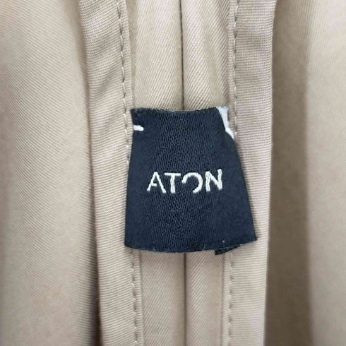 エイトン ATON ボックスシルエット コットンツイル ロングワンピース レディース JPN:1