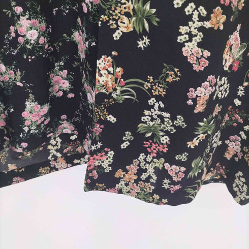 ジュエティ jouetie 花柄 オープン カラー S/S シャツ レディース JPN:M