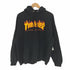スラッシャー THRASHER FLAME LOGO HOODIE フレイムロゴ プルオーバー パーカー メンズ import:L