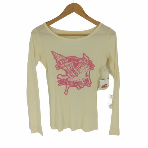 ヒステリックグラマー HYSTERIC GLAMOUR 90-00S RIDE WIND ユニコーン プリント L/S カットソー レディース FREE