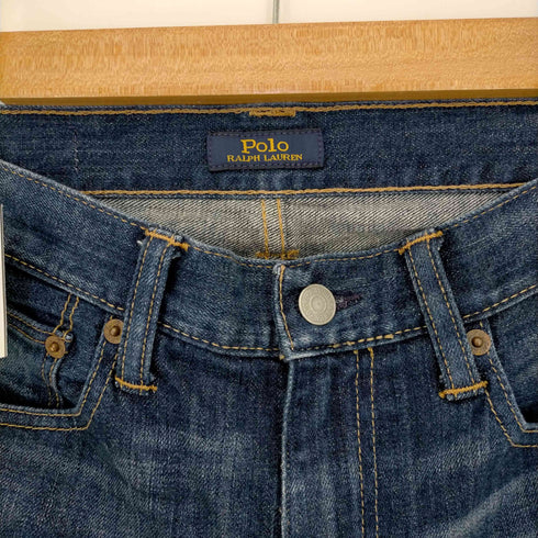 ポロラルフローレン POLO RALPH LAUREN ストレートレッグジッパーフライデニムパンツ スキニー レディース 26