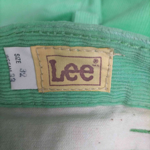 リー Lee 70-80S 816 TONI JEANS コーデュロイ カラー パンツ グリーン ロケットTALON メンズ 32x33