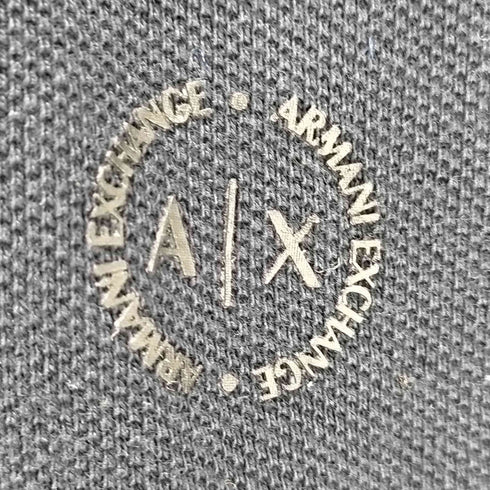 アルマーニエクスチェンジ ARMANI EXCHANGE ワンポイントロゴ ライン 半袖ポロシャツ メンズ import:XS