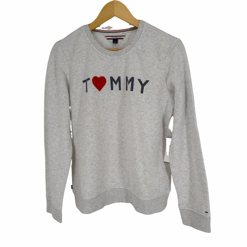 トミーヒルフィガー TOMMY HILFIGER 霜降りクルーネックスウェット レディース JPN:M
