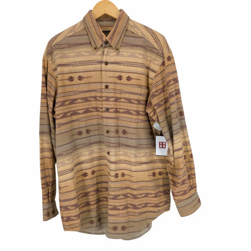 ウールリッチ WOOLRICH 00s ネイティブ柄オックスフォードシャツ メンズ