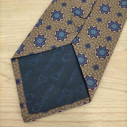 クリスチャンディオール Christian Dior フラワーデザインシルクネクタイ メンズ