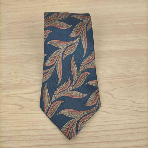 イヴサンローラン Yves Saint Laurent リーフデザインシルクネクタイ メンズ