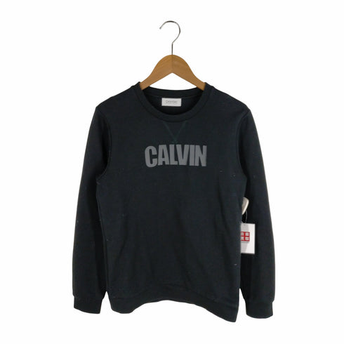 カルバンクライン プラチナ CALVIN KLEIN PLATINUM ロゴプリントクルーネックスウェット レディース JPN:4