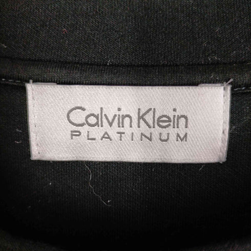 カルバンクライン プラチナ CALVIN KLEIN PLATINUM ロゴプリントクルーネックスウェット レディース JPN:4