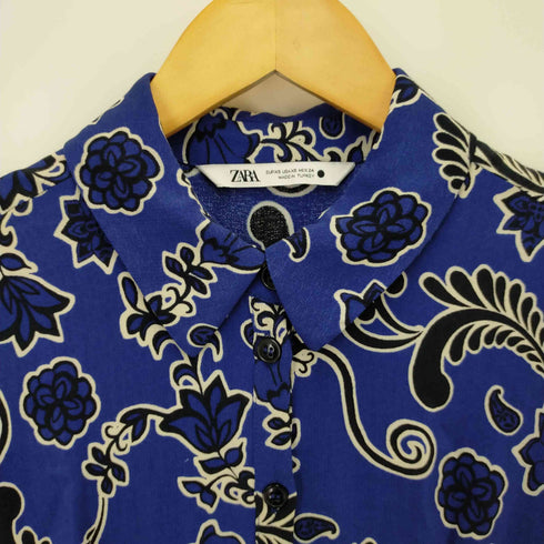 ザラ ZARA 総柄ロングワンピース レディース XS