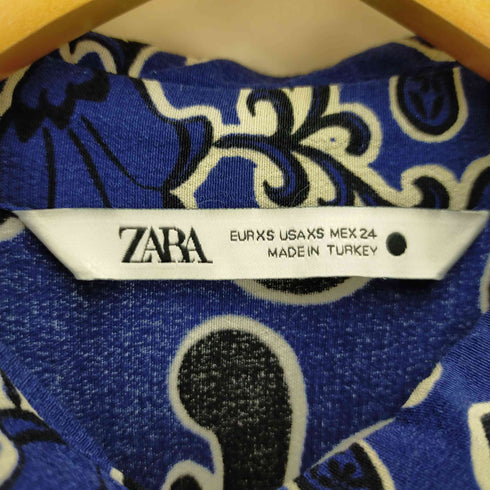 ザラ ZARA 総柄ロングワンピース レディース XS