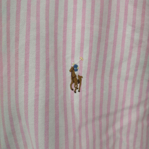ラルフローレン RALPH LAUREN SLIM FIT スモールポニー刺繍コットンBDシャツ メンズ import:S