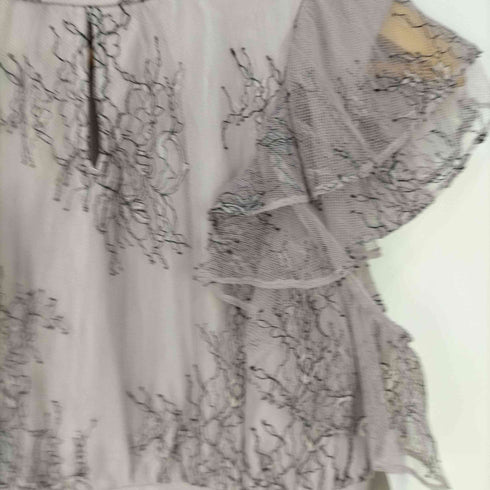 ジルバイジルスチュアート JILL by JILLSTUART ツートーンレースラッフルワンピース レディース JPN:M