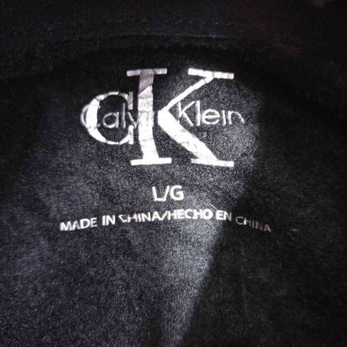 カルバンクライン CALVIN KLEIN 刺繍ハーフジップフリース メンズ JPN:L