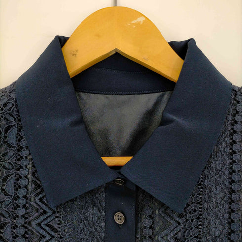 ルイルエブティック RUIRUE BOUTIQUE シャツレース ワンピース レディース LL