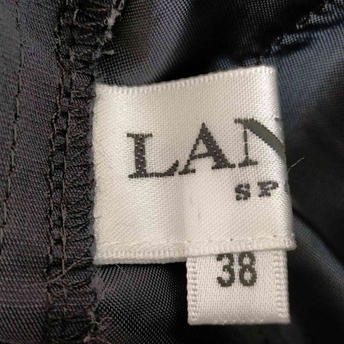 ラバンスポーツ LANVIN SPORT ナイロン混 裾ドローストリング ストレッチパンツ レディース 38