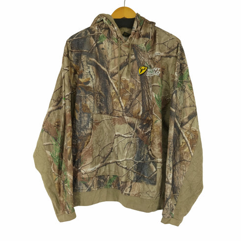 SCENT SHIELD リアルツリーカモ フリースプルオーバーパーカー メンズ JPN:XL