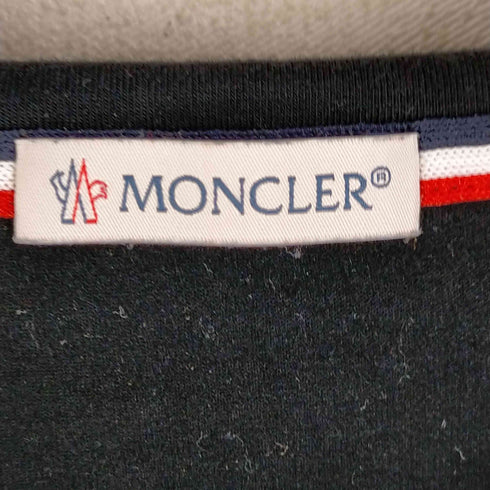 モンクレール MONCLER maglia scollo a v slim fit ボーダーリブVネックカットソー メンズ JPN:S