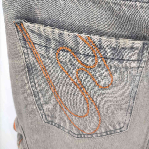 PDF PRJ DMN FRM GUERILLA DENIM CARGO DENIM CARGO PANTS メンズ 32