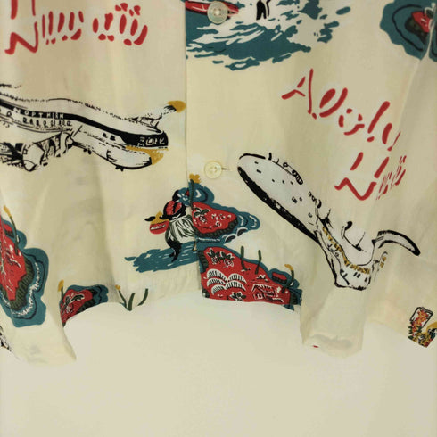 レインスプーナー Reyn Spooner 総柄 S/S オープン アロハシャツ メンズ import:M