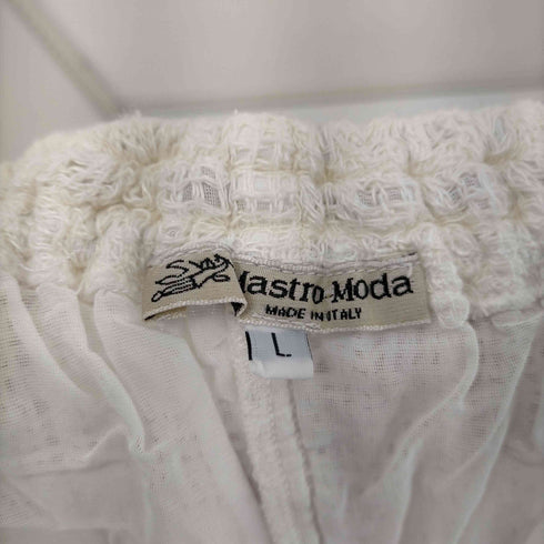MASTRO MODA MADE IN ITALY 100%リネンメッシュイージーパンツ メンズ JPN:L