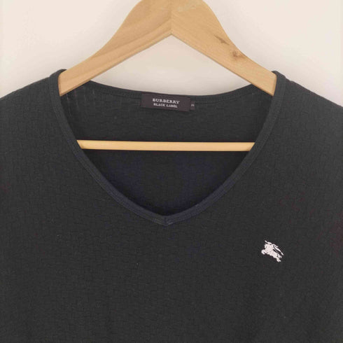 バーバリーブラックレーベル BURBERRY BLACK LABEL ワンポイント刺繍 Vネック カットソー メンズ 3