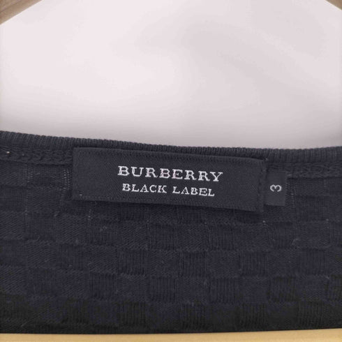 バーバリーブラックレーベル BURBERRY BLACK LABEL ワンポイント刺繍 Vネック カットソー メンズ 3