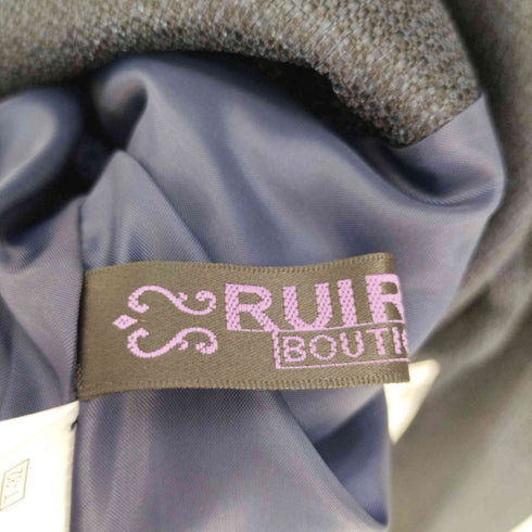 ルイルエブティック RUIRUE BOUTIQUE ノーカラー テーラードジャケット レディース LL
