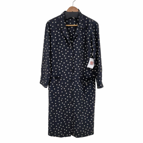 アニエスベー agnes b. OLD 日本製 ドット柄 シャツワンピース レディース