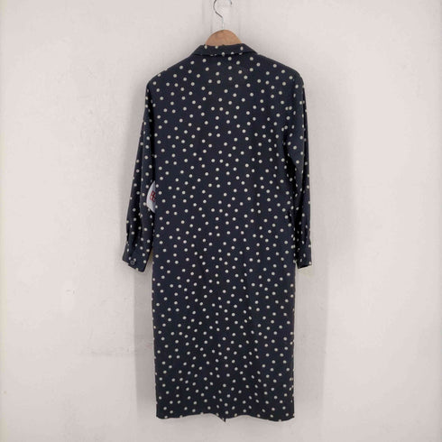 アニエスベー agnes b. OLD 日本製 ドット柄 シャツワンピース レディース