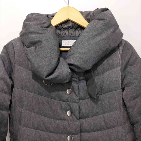 バーニーズニューヨーク BARNEYS NEWYORK ショールカラーダウンコート レディース FR:38