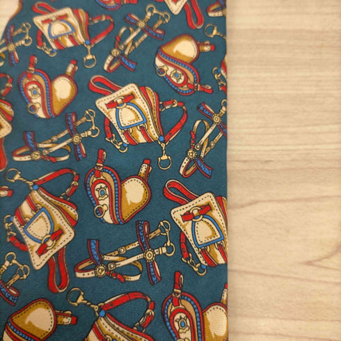 バーバリーズ BURBERRYS 馬具柄 シルクネクタイ メンズ