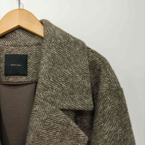 スピックアンドスパン Spick and Span 2022AW 1B ウールチェスターコート レディース JPN:38